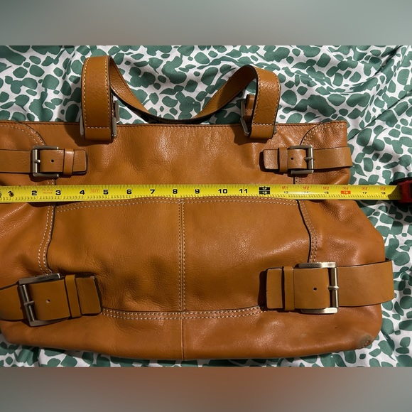 Michael Kors VintageCarmel Leather Buckle Belted Tote Satchel
Handbag - Picture 11 of 11